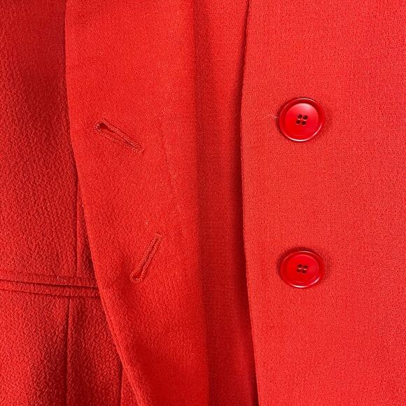 Akris Red Virgin Wool Blazer Size‎ 4 – Schurwolle Minimalist Old Money Style - Picture 7 of 10